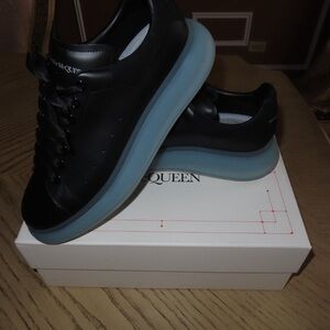 Alexander McQueen mens sneakers blk/frosty blue EU 45 (US 12)